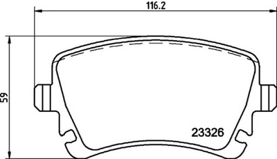 HELLA КОЛОДКИ ТОРМОЗНЫЕ 8DB 355 011-531