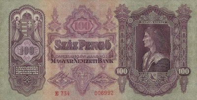 Węgry - 100 Pengo - 1930 - P98 - St.2
