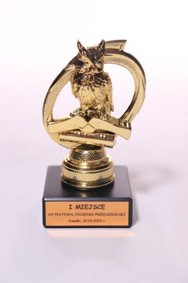 Statuetka figurka nauka edukacja sowa 11 cm