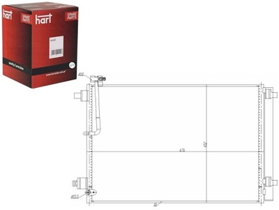 KONDENSATORIUS KONDENSATORIUS KONDICIONAVIMO AUDI A8 10- HART 