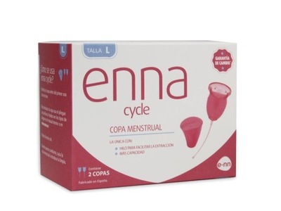 Enna Cycle Kubek menstruacyjny dwupak, L 1 szt