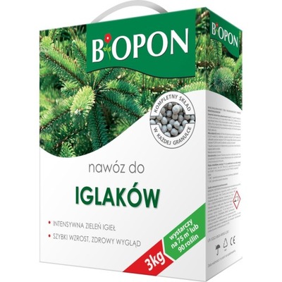 BIOPON NAWÓZ GRANULOWANY DO IGLAKÓW 3 KG