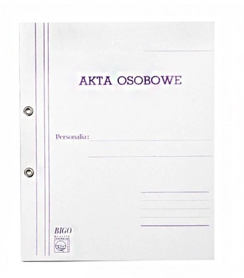 Skoroszyt do akt osobowych A4