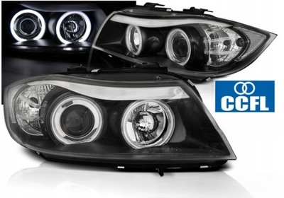 ФОНАРИ РЕФЛЕКТОРЫ DO BMW E90/E91 OD 2005 DO 2008 ROKU БЕЛЫЕ RINGI CCFL