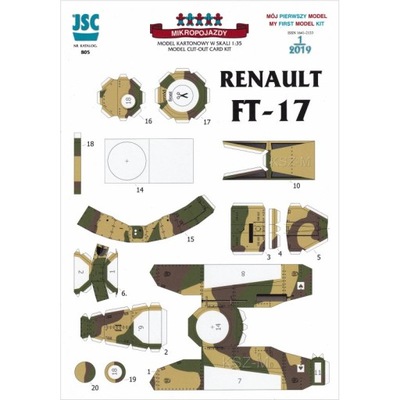 JSC 805 - Czołg Renault FT-17 1:35