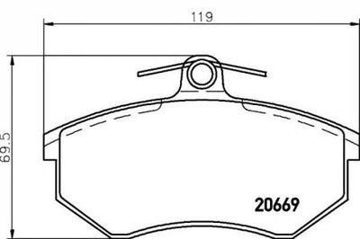 КОЛОДКИ ТОРМОЗНЫЕ VW ПЕРЕД A80 82-96 A100 A4 -97 BE