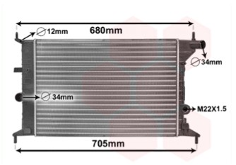 РАДІАТОР ДВИГУНА OPEL