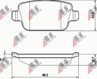 ZAPATAS DE FRENADO PARTE TRASERA FORD FOCUS II 2005-  