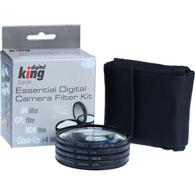 Digital King zestaw filtrów UV CPL ND8 Makro 58mm