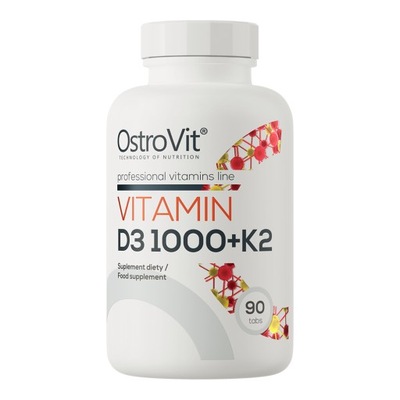 Vitamin D3 1000 + K2 90 tabletek