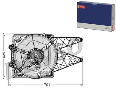 Вентилятор радіатора denso 55213077 фото №1