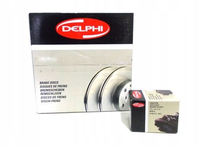 Delphi тормозные диски+ тормозные колодки задняя fiat bravo ii stilo 251m фото №1