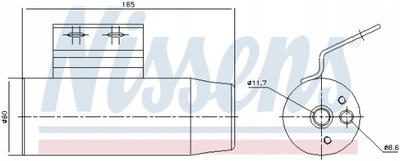 DESHUMECTADOR DE ACONDICIONADOR CHRYSLER NISSENS 95124  