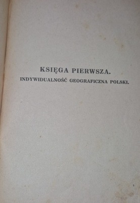 Indywidualność geograficzna Polski 1925 rok