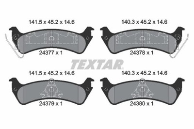 Гальмівна колодка гальмівний kpl. textar 2437701 фото №1