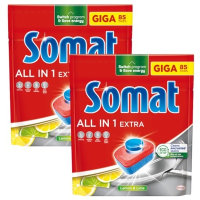 Somat All in One Tabletki zmywarki Extra 2x 85szt