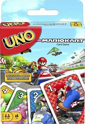 GRA UNO Mario MarioKart karciana oryginał Mattel