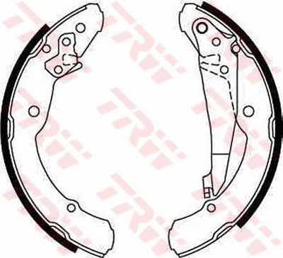 TRW ZAPATAS DE TAMBOR HAM. SKODA OCTAVIA/ROOMSTER 96-15  