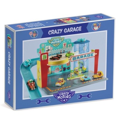 DJECO WARSZTAT SAMOCHODOWY CRAZY MOTORS CRAZY GARAGE WIEK 3+