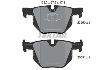 TEXTAR 2355001 КОЛОДКИ ТОРМОЗНЫЕ