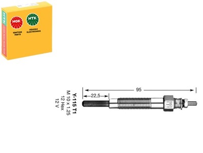 NGK СВЕЧА НАКАЛА MD050212 100221147 GV673 673MJ