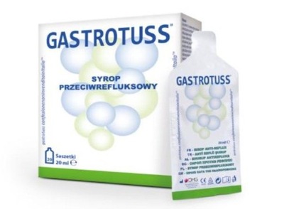 Gastrotuss syrop na refluks i zgagę 20 saszetek x20ml