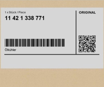 Радиатор масла bmw r 100, /7, /t, cs, rs, rt, s 76-84 фото №1