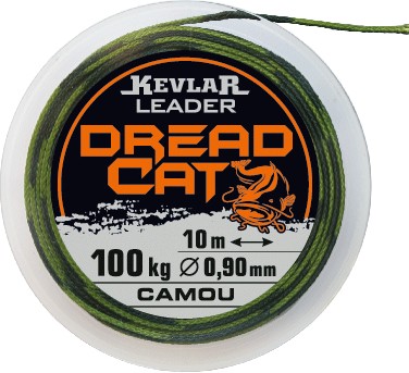 KONGER PRZYPON SUMOWY KEVLAR CAMOU 150kg/1,24mm/10m DREAD CAT