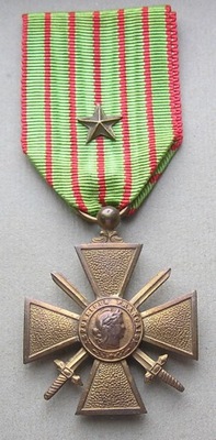 Francja Krzyż Wojenny 1914-1918 z gwiazdą