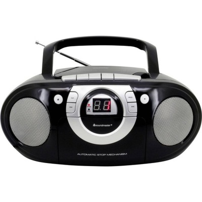 Odtwarzacz kasetowy CD boombox Radio VHF/FM ST