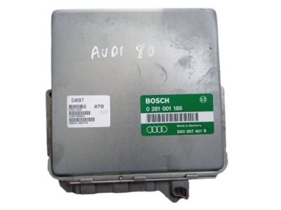 Бортовой компьютер двигателя модуль ecu audi 80 b4 0281001185 8a0907401b bosch фото №1