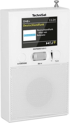 Radio gniazdkowe FM DAB+ BT TechniSat FLEX 2 Biały