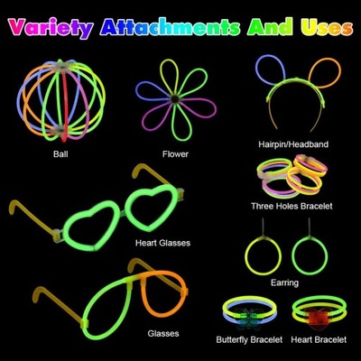 ZESTAW ŚWIECĄCYCH PATYCZKÓW 235 SZT. LED PARTY IMPREZA DIY