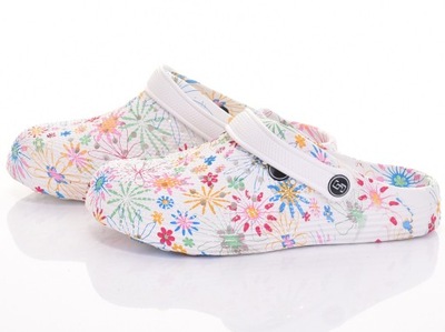 DAMSKIE CHODAKI WZORY LEKKIE BUTY KLAPKI DOMOWE OGRODOWE