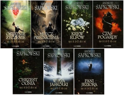 WIEDŹMIN tom 1-7 ZESTAW Andrzej Sapkowski
