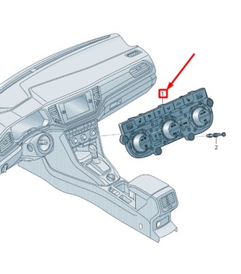 Vw t-roc a11 air кондиционер управление переключатели панель 5g0907044ctwzu фото №1