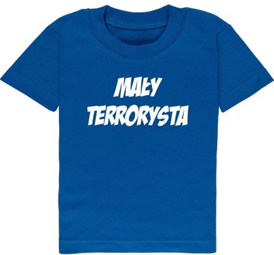 Koszulka z nadrukiem Mały terrorysta