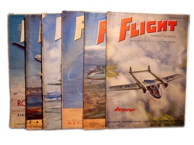 Flight and Aircraft x6 NUMERÓW 1946 LOTNICTWO