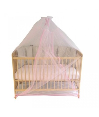 Looping Różowa moskitiera do łóżeczka 120x60