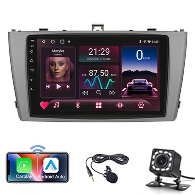 RADIO GPS ANDROID AUTO TOYOTA AVENSIS T27 2008-2015 CARPLAY 64GB  