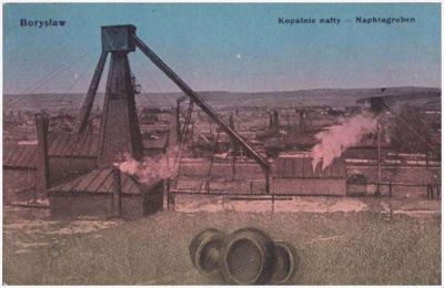 Borysław Naphtagruben Kopalnie nafty 1915