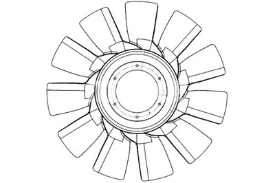 Mahle cfw 82 000p колесо вентилятора, охлаждение двигателя фото №1
