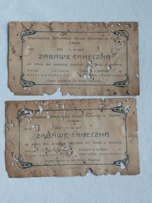 ZAPROSZENIE NA ZABAWĘ TANECZNĄ OSP CZUDEC 2 RP