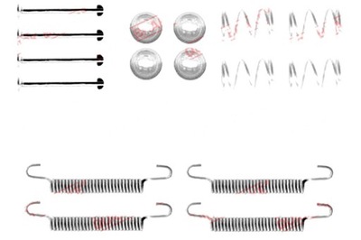 QUICK BRAKE KOMPLEKTAS MONTAVIMO APKABŲ STABDŽIŲ ATE OPEL OMEGA B 