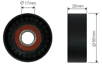 Ролик натяжителя ремень opel agila astra 1.3cdti 00- фото №1