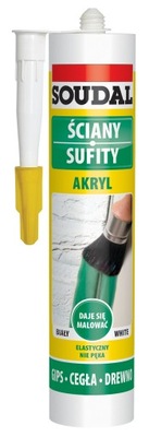 SOUDAL Akryl 280ml szary