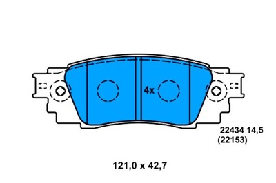 ATE ZAPATAS DE FRENADO PARTE TRASERA LEXUS ES NX RX UX TOYOTA CAMRY C-HR COROLLA  