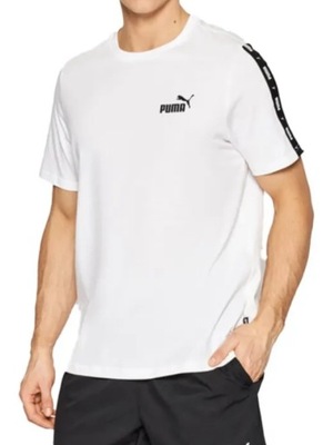 KOSZULKA męska PUMA 847382-02 sportowa biała bawełniana S