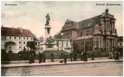 Warszawa. Pomnik Mickiewicza