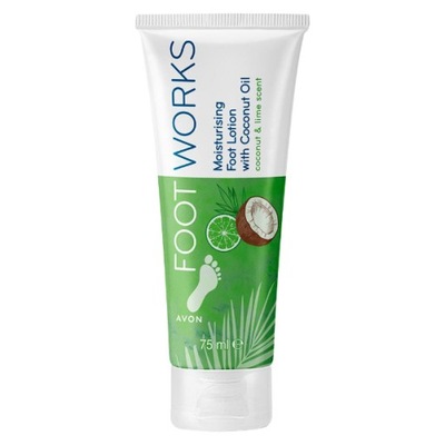 AVON Nawilżający krem do stóp kokos i limonka Foot Works